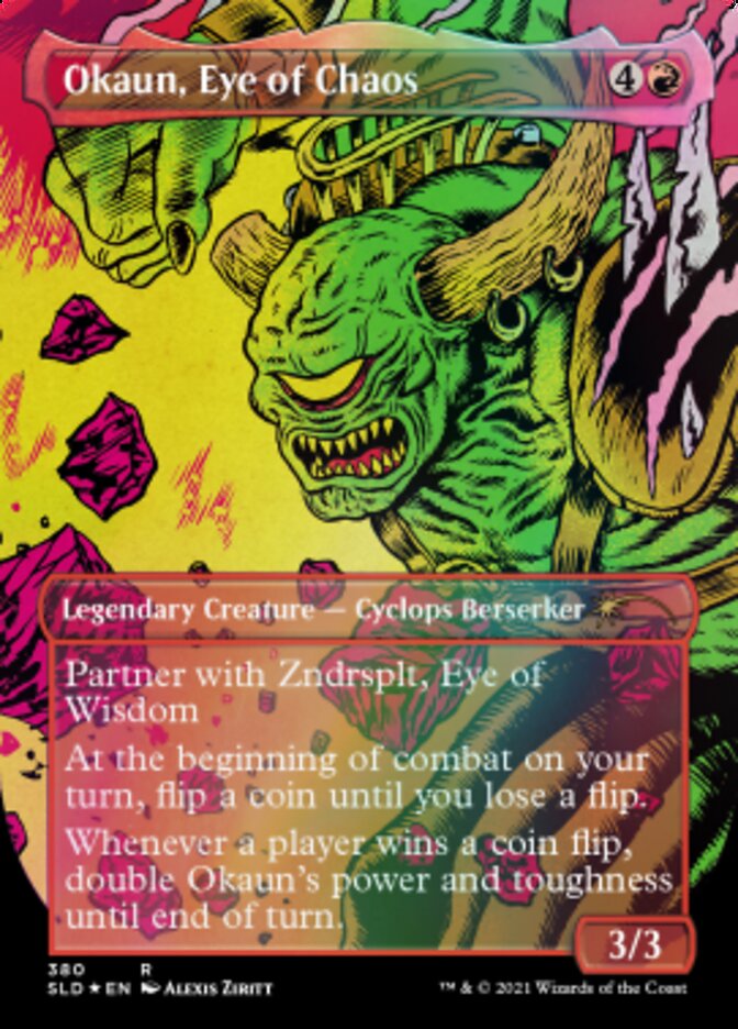 Okaun, Eye of Chaos // Okaun, Eye of Chaos (Borderless) [Secret Lair Drop Series] | Gam3 Escape
