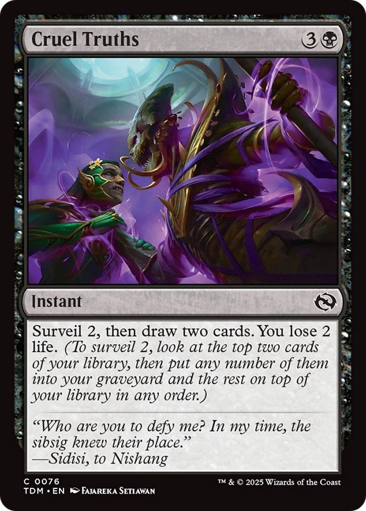 Cruel Truths [Tarkir: Dragonstorm] | Gam3 Escape