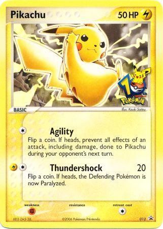 Pikachu (012) (10th Anniversary Promo) [Miscellaneous Cards] | Gam3 Escape