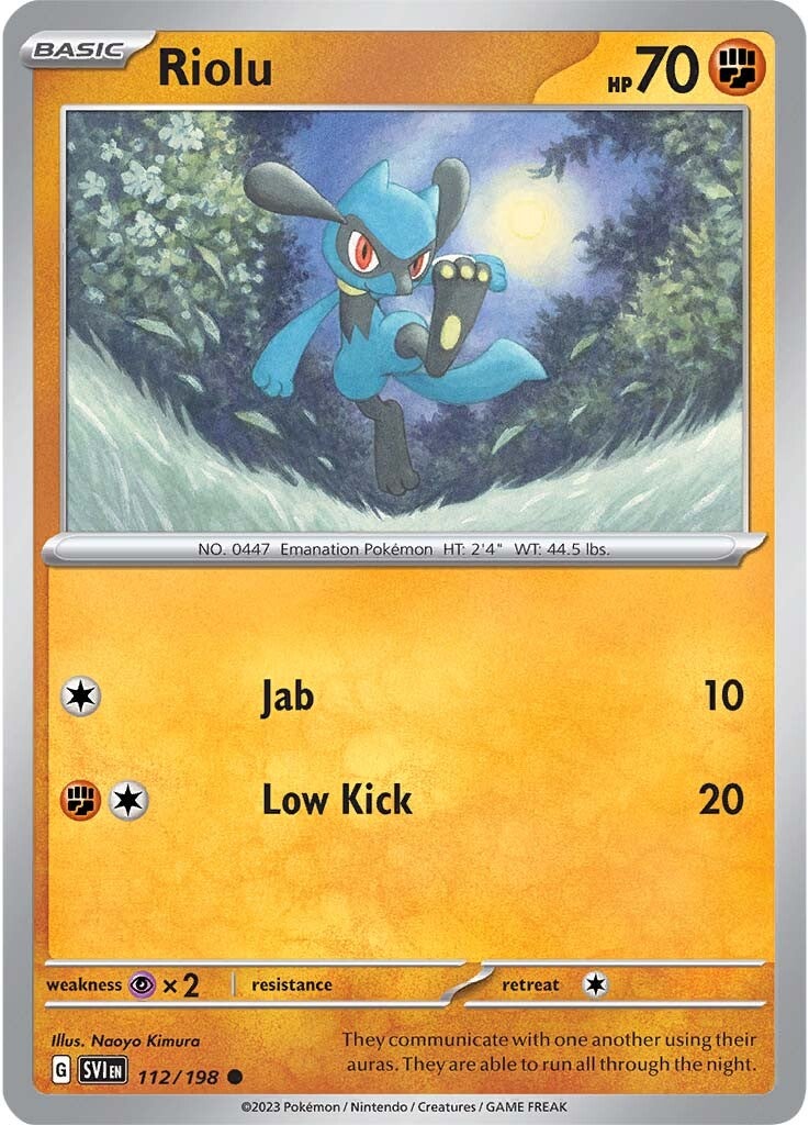 Riolu (112/198) [Scarlet & Violet: Base Set] | Gam3 Escape