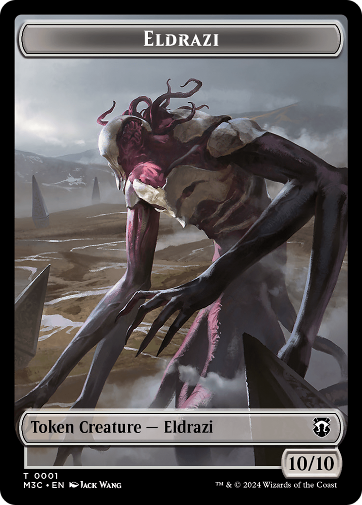 Spirit (Ripple Foil) // Eldrazi Double-Sided Token [Modern Horizons 3 Commander Tokens] | Gam3 Escape