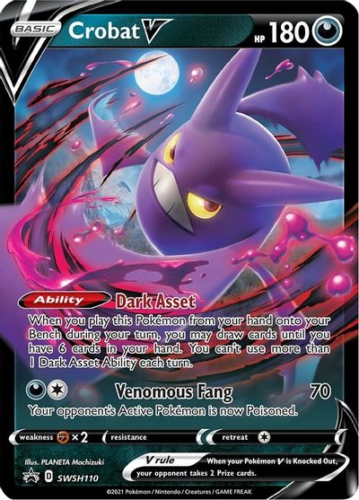 Crobat V (SWSH110) [Sword & Shield: Black Star Promos] | Gam3 Escape