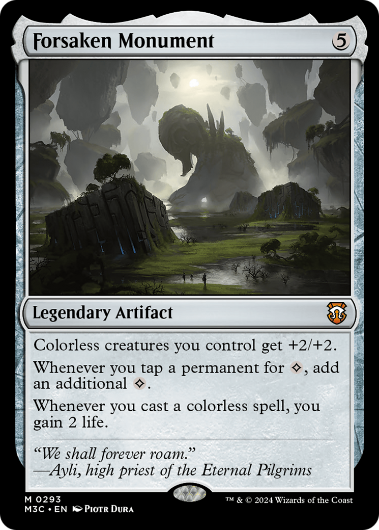 Forsaken Monument (Ripple Foil) [Modern Horizons 3 Commander] | Gam3 Escape