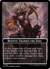 Bounty: Frankie the Fang // Bounty Rules Double-Sided Token [Outlaws of Thunder Junction Commander Tokens] | Gam3 Escape