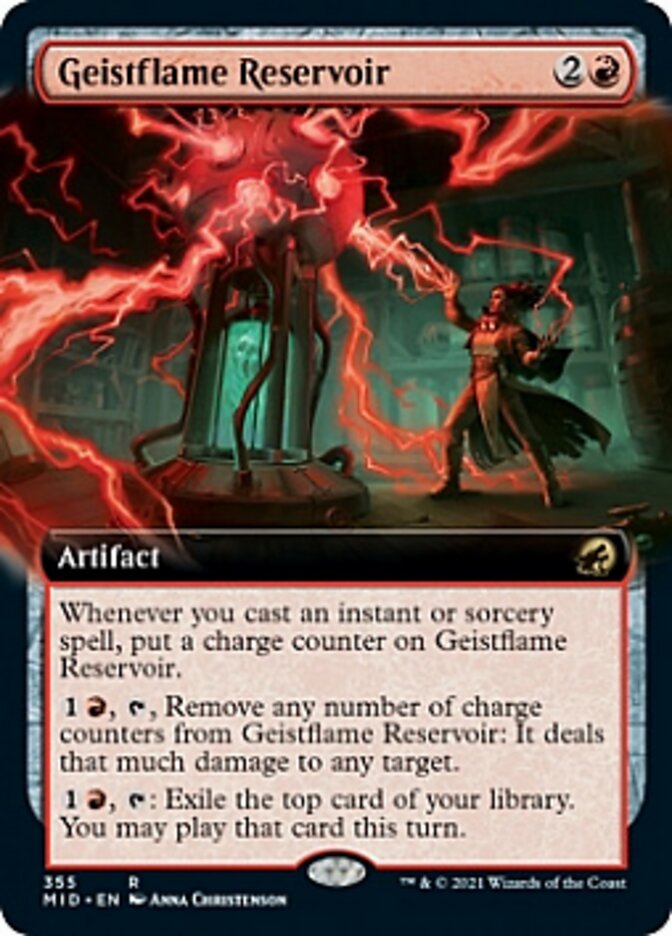 Geistflame Reservoir (Extended Art) [Innistrad: Midnight Hunt] | Gam3 Escape