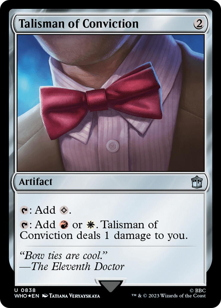 Talisman of Conviction (Surge Foil) [Doctor Who] | Gam3 Escape