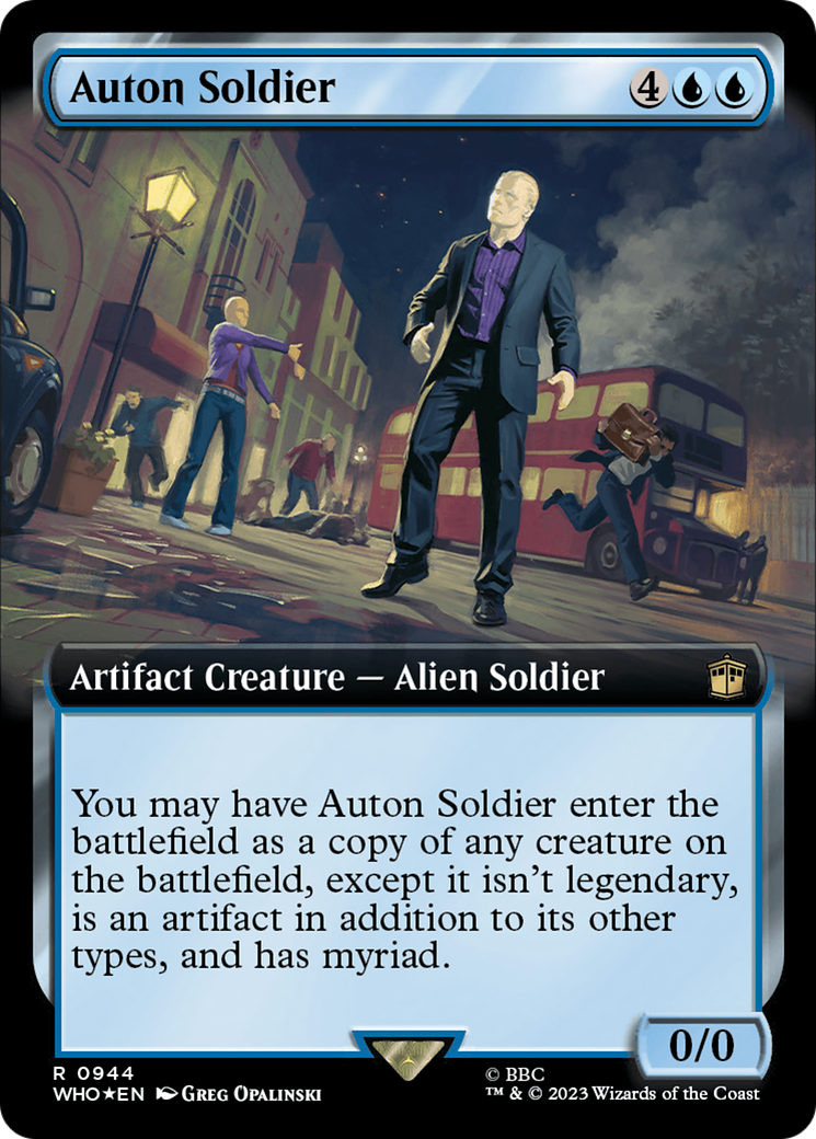 Auton Soldier (Extended Art) (Surge Foil) [Doctor Who] | Gam3 Escape