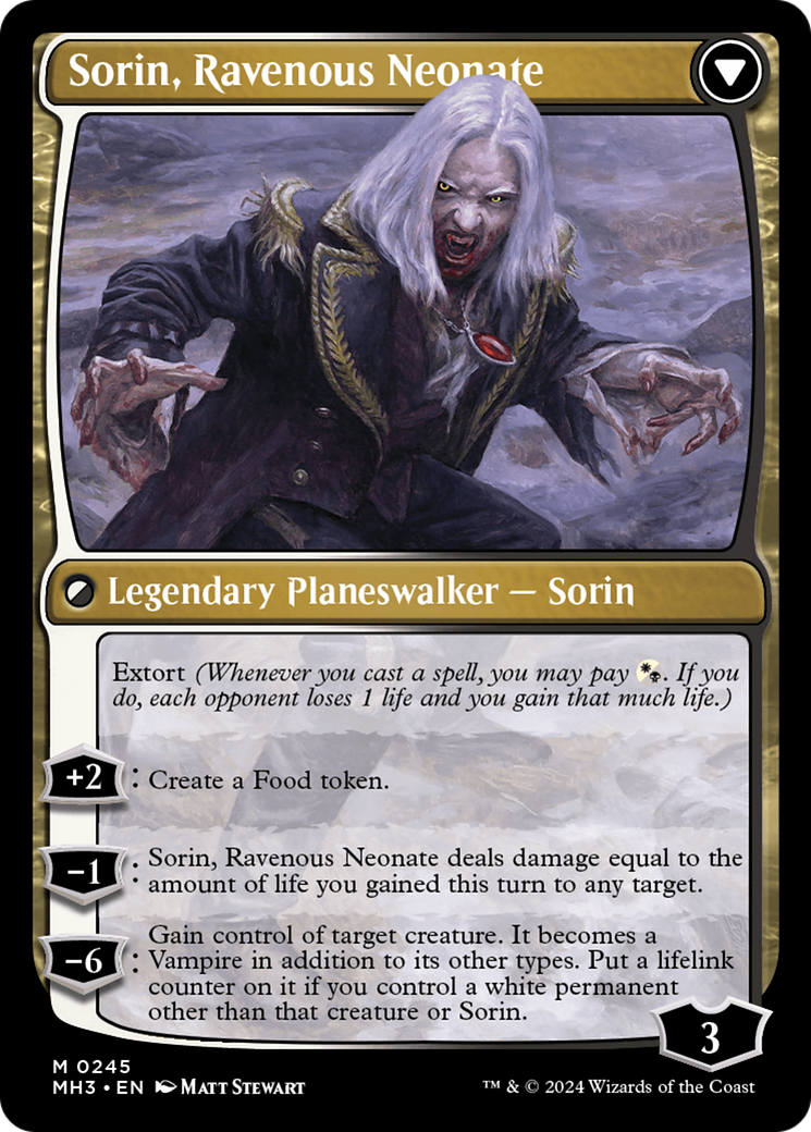 Sorin of House Markov // Sorin, Ravenous Neonate [Modern Horizons 3] | Gam3 Escape