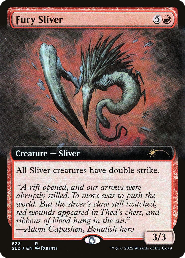 Fury Sliver (Extended Art) [Secret Lair Drop Promos] | Gam3 Escape