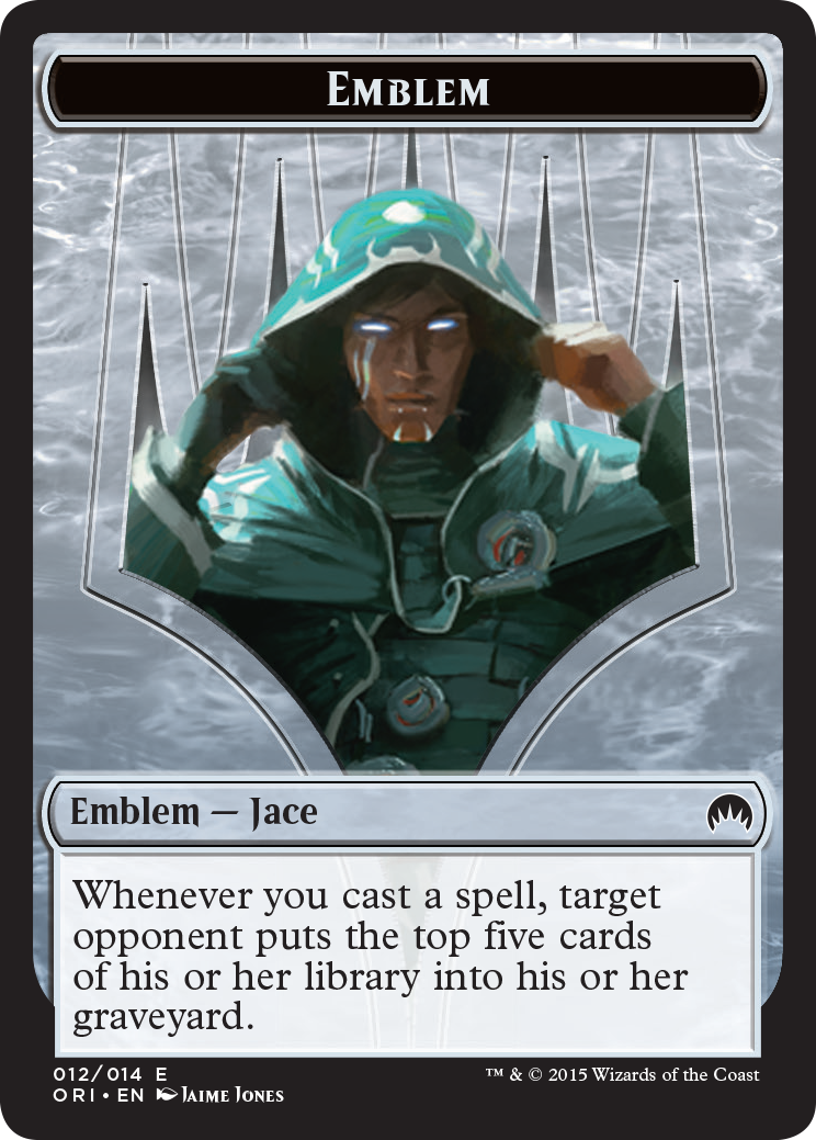 Pest // Jace, Telepath Unbound Emblem Double-Sided Token [Secret Lair: From Cute to Brute Tokens] | Gam3 Escape