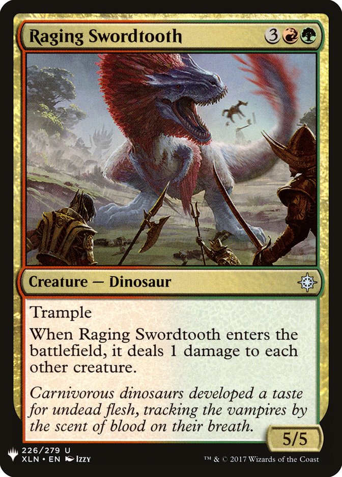Raging Swordtooth [Mystery Booster] | Gam3 Escape