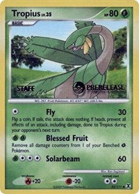 Tropius (52/111) (Staff Prerelease Promo) [Nintendo: Black Star Promos] | Gam3 Escape