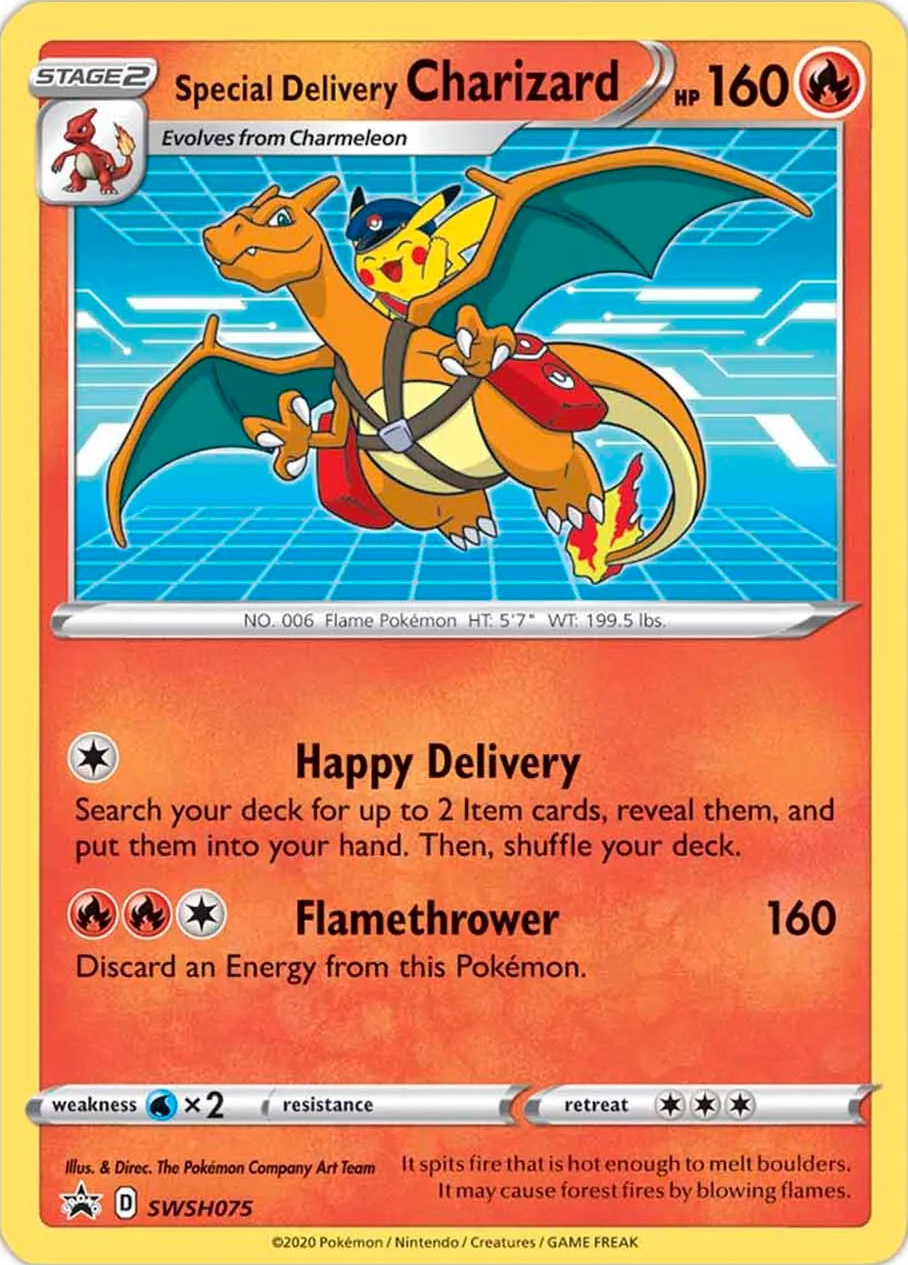 Special Delivery Charizard (SWSH075) [Sword & Shield: Black Star Promos] | Gam3 Escape