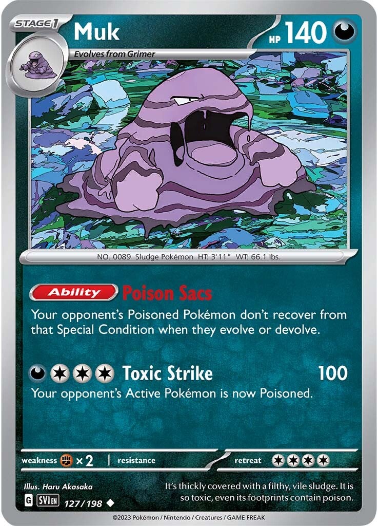 Muk (127/198) [Scarlet & Violet: Base Set] | Gam3 Escape