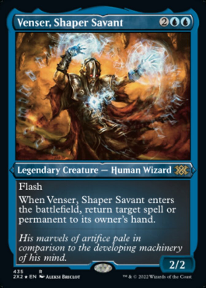 Venser, Shaper Savant (Foil Etched) [Double Masters 2022] | Gam3 Escape