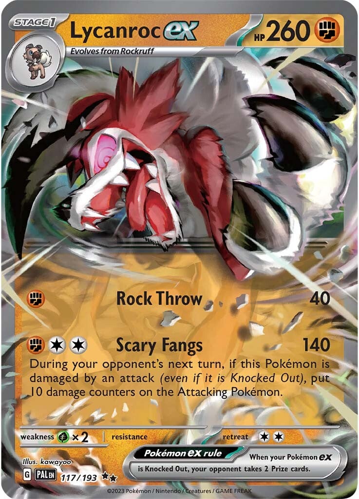 Lycanroc ex (117/193) [Scarlet & Violet: Paldea Evolved] | Gam3 Escape