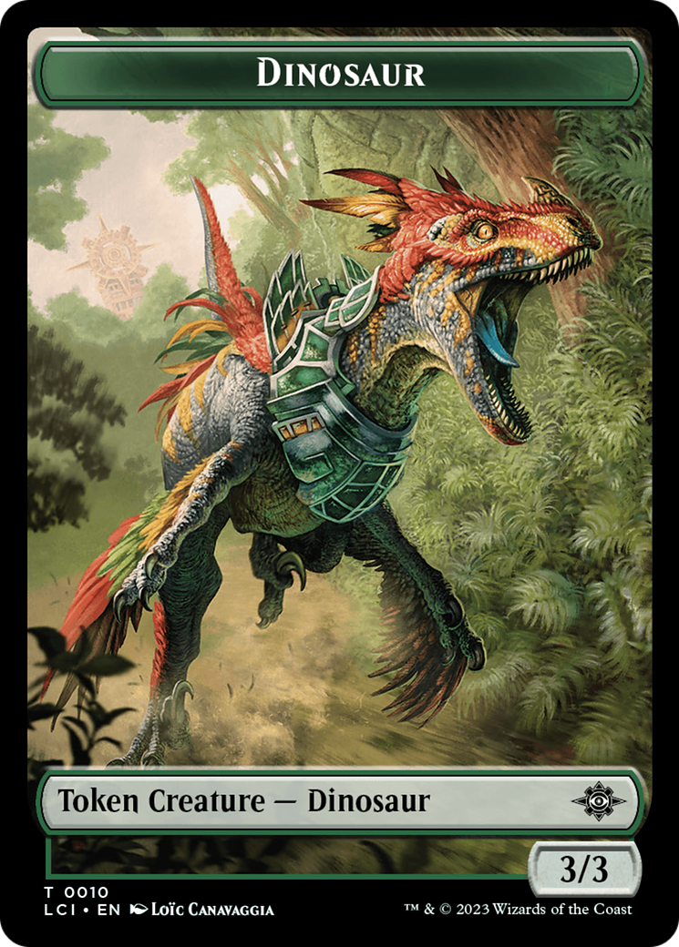 Map // Dinosaur (0010) Double-Sided Token [The Lost Caverns of Ixalan Tokens] | Gam3 Escape