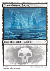 Snow-Covered Swamp (White Border) [Mystery Booster 2] | Gam3 Escape