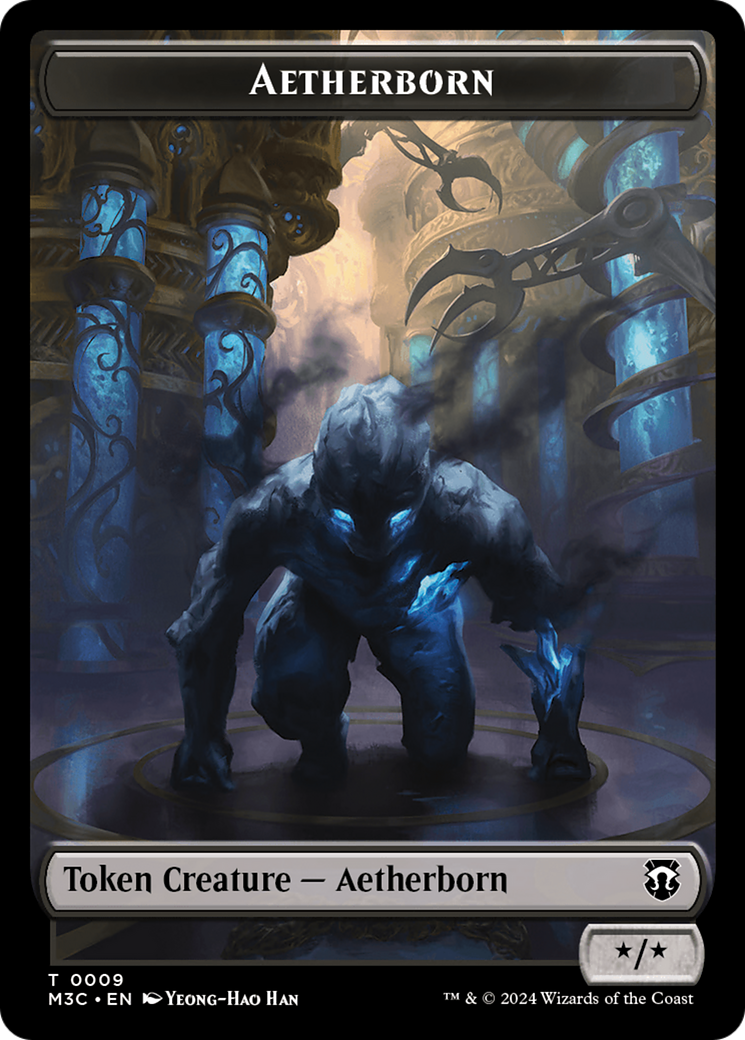 Aetherborn (Ripple Foil) // Servo Double-Sided Token [Modern Horizons 3 Commander Tokens] | Gam3 Escape