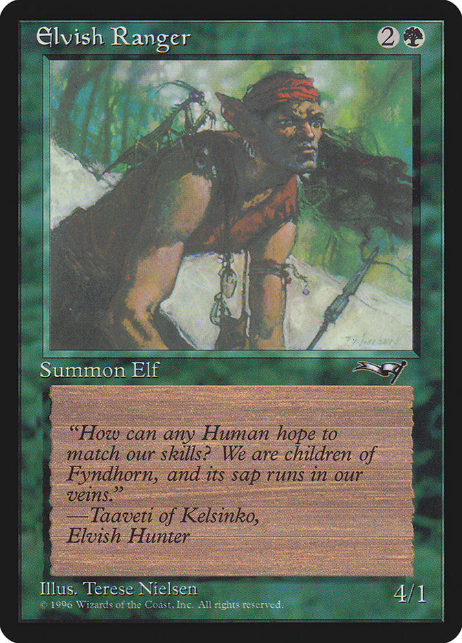 Elvish Ranger (Insect on Back) [Alliances] | Gam3 Escape