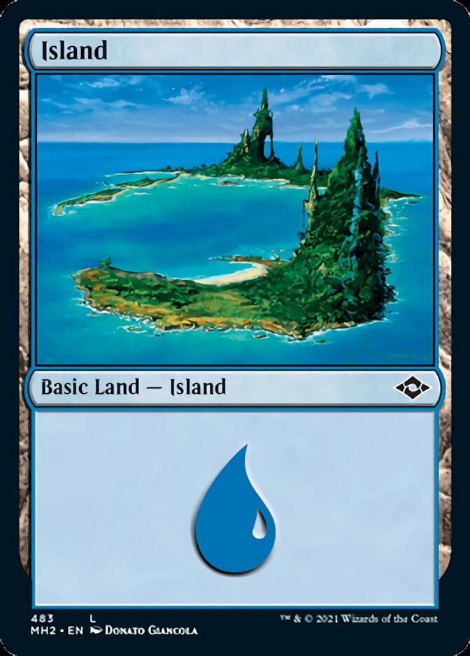 Island (483) (Foil Etched) [Modern Horizons 2] | Gam3 Escape