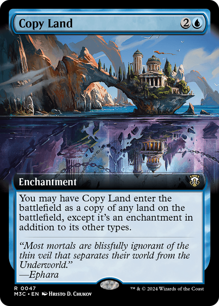 Copy Land (Extended Art) [Modern Horizons 3 Commander] | Gam3 Escape