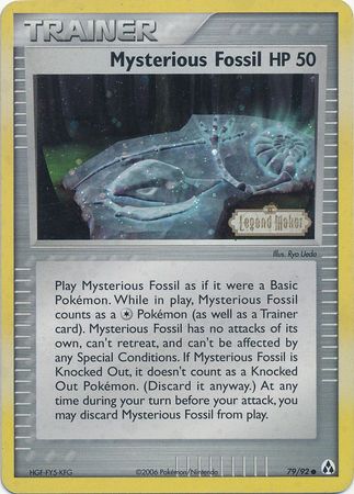 Mysterious Fossil (79/92) (Stamped) [EX: Legend Maker] | Gam3 Escape
