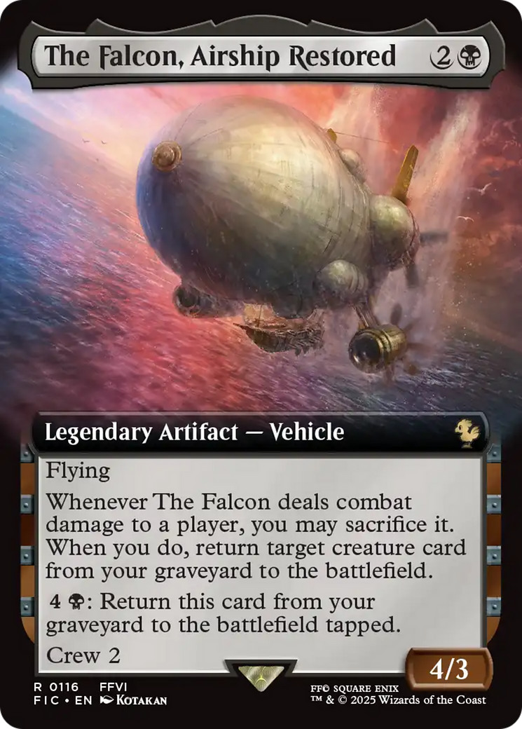 The Falcon, Airship Restored (Extended Art) [FINAL FANTASY Commander] | Gam3 Escape
