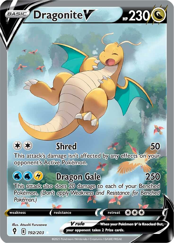 Dragonite V (192/203) [Sword & Shield: Evolving Skies] | Gam3 Escape