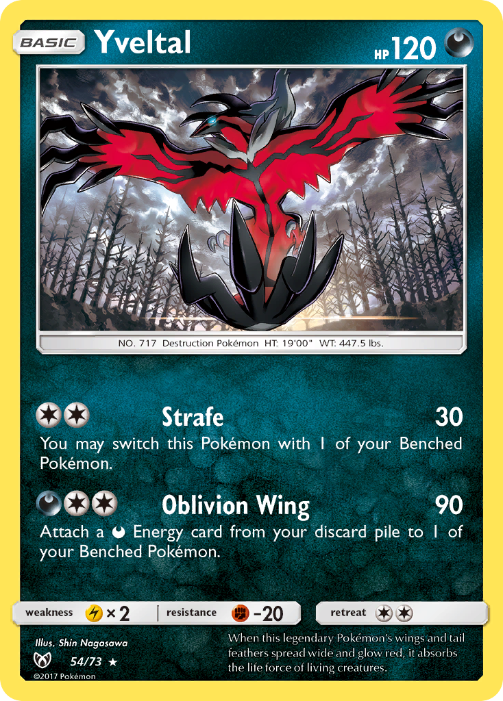 Yveltal (54/73) [Sun & Moon: Shining Legends] | Gam3 Escape