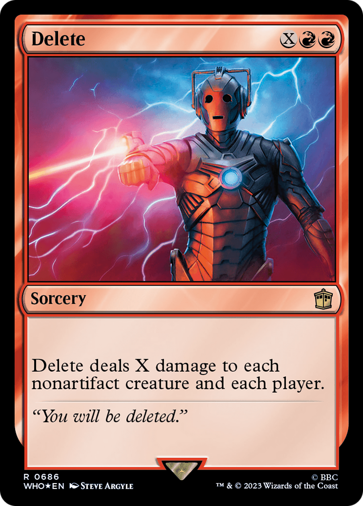 Delete (Surge Foil) [Doctor Who] | Gam3 Escape