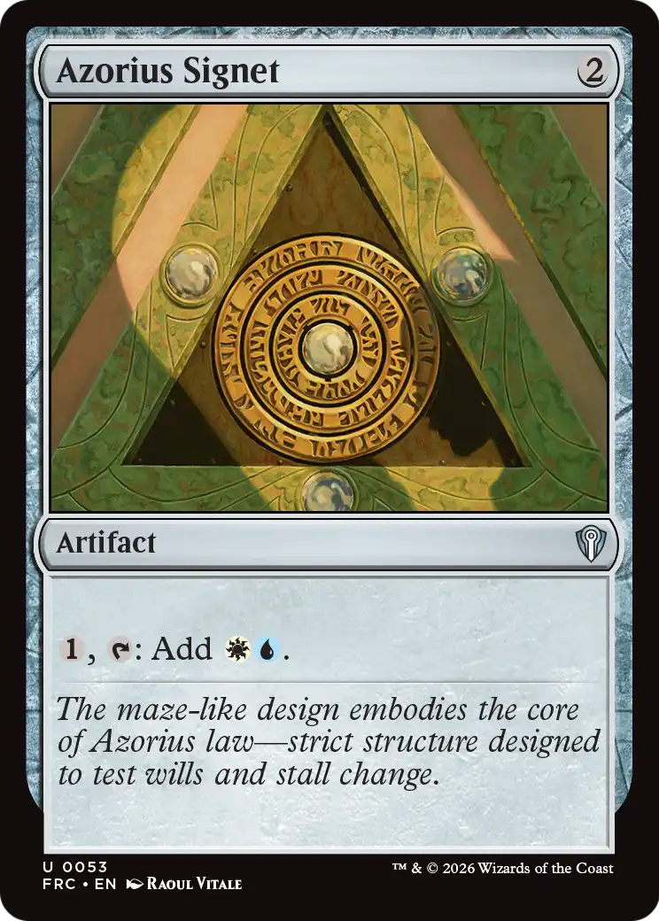 Azorius Signet [Reality Fracture Commander] | Gam3 Escape