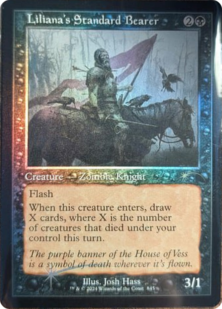 Liliana's Standard Bearer (Retro Frame) [Secret Lair Drop Series] | Gam3 Escape