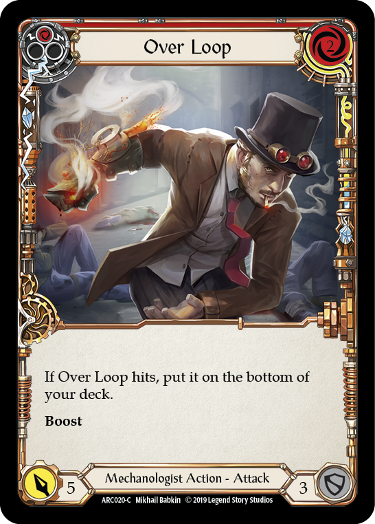 Over Loop (Red) [ARC020-C] (Arcane Rising)  1st Edition Rainbow Foil | Gam3 Escape