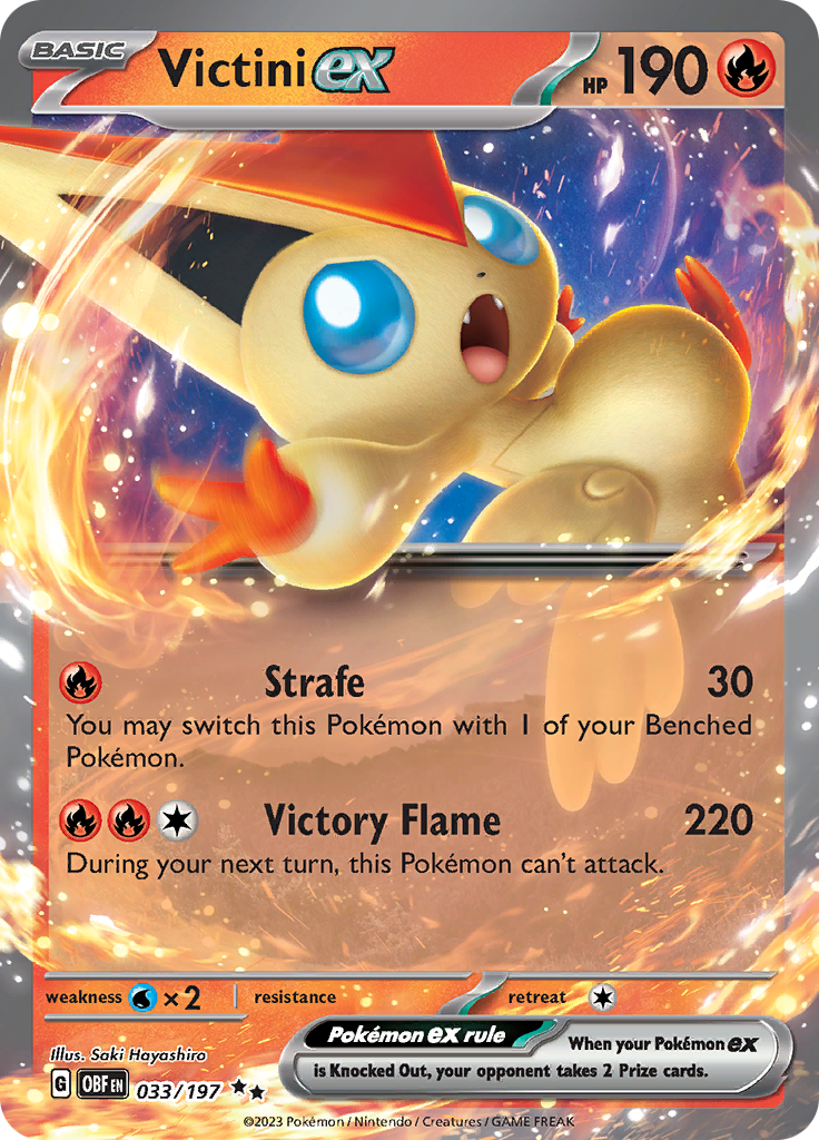 Victini ex (033/197) [Scarlet & Violet: Obsidian Flames] | Gam3 Escape