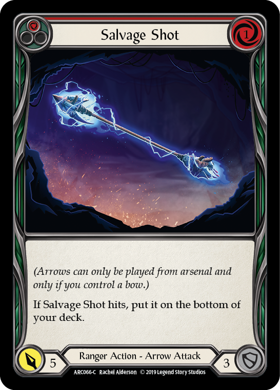 Salvage Shot (Red) [ARC066-C] (Arcane Rising)  1st Edition Rainbow Foil | Gam3 Escape