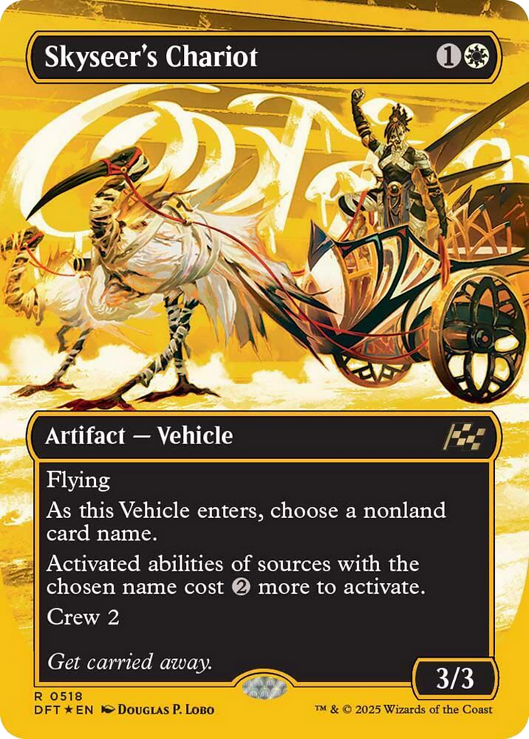 Skyseer's Chariot (Borderless) (First-Place Foil) [Aetherdrift] | Gam3 Escape