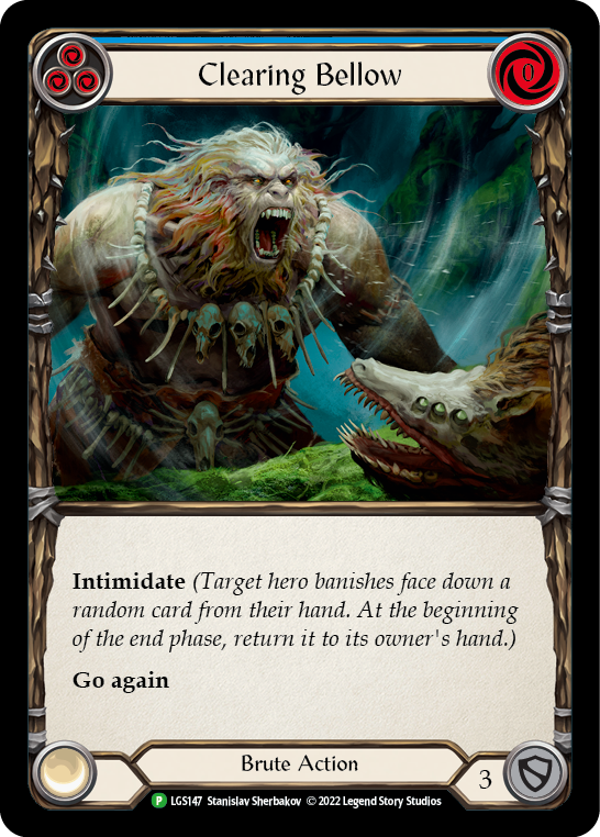 Clearing Bellow (Blue) [LGS147] (Promo)  Rainbow Foil | Gam3 Escape