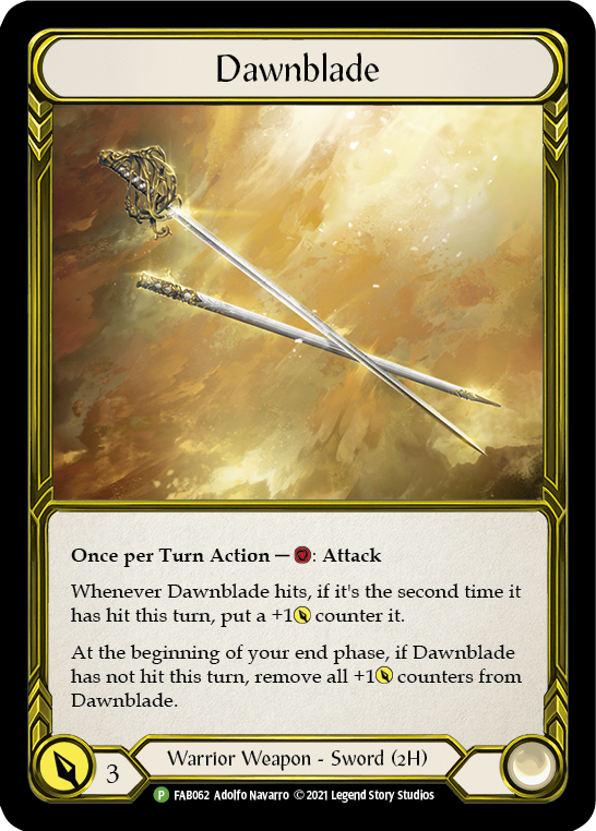 Dawnblade (Golden) [FAB062] (Promo)  Cold Foil | Gam3 Escape