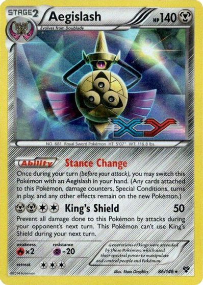 Aegislash (86/146) (Prerelease Promo) [XY: Black Star Promos] | Gam3 Escape