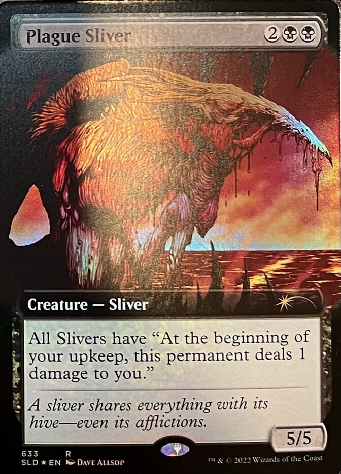 Plague Sliver (Extended Art) [Secret Lair Drop Promos] | Gam3 Escape