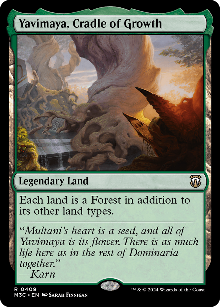 Yavimaya, Cradle of Growth (Ripple Foil) [Modern Horizons 3 Commander] | Gam3 Escape