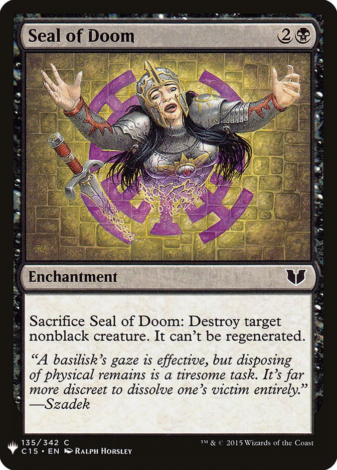 Seal of Doom [Mystery Booster] | Gam3 Escape