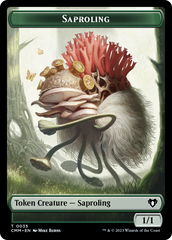 Saproling // Dragon (0021) Double-Sided Token [Commander Masters Tokens] | Gam3 Escape