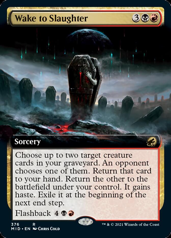 Wake to Slaughter (Extended Art) [Innistrad: Midnight Hunt] | Gam3 Escape