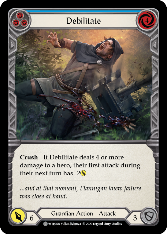 Debilitate (Blue) [U-WTR068] (Welcome to Rathe Unlimited)  Unlimited Rainbow Foil | Gam3 Escape