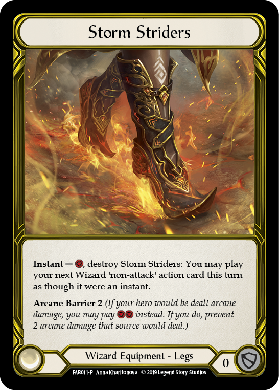 Storm Striders [FAB011-P] (Promo)  1st Edition Cold Foil - Golden | Gam3 Escape