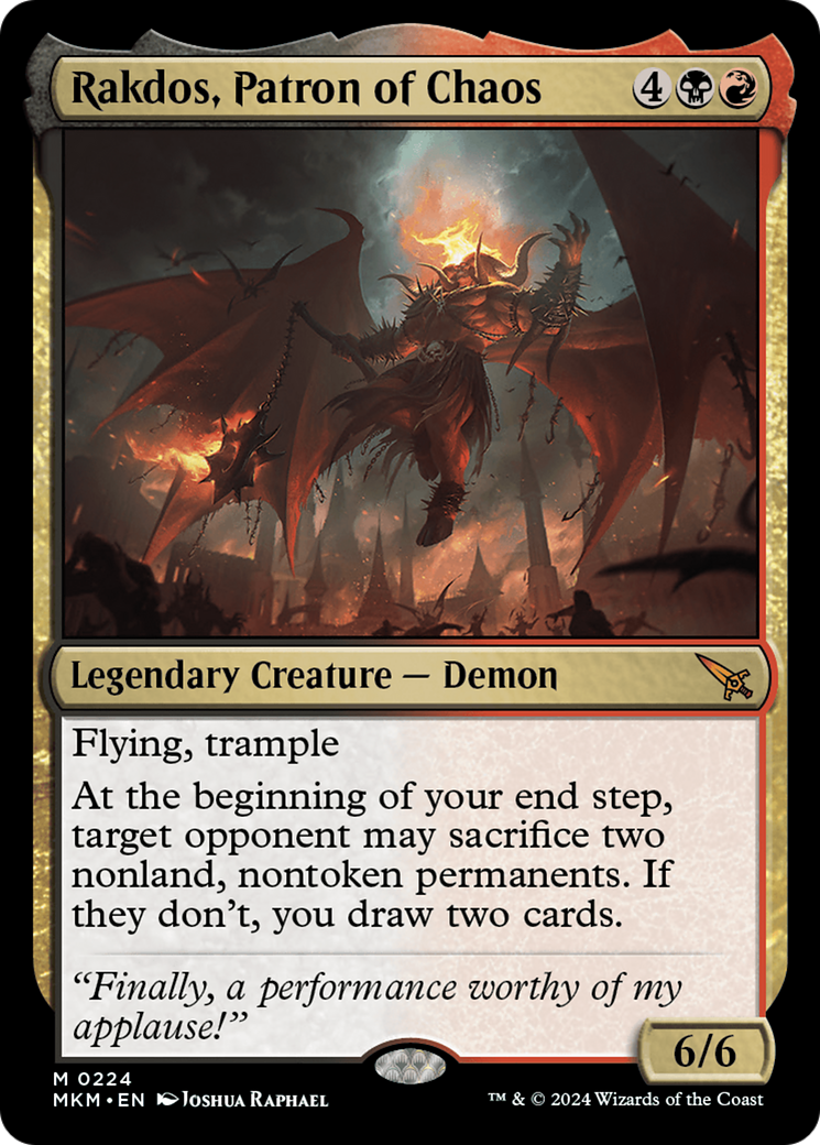 Rakdos, Patron of Chaos [Murders at Karlov Manor] | Gam3 Escape