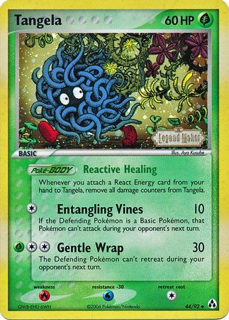 Tangela (44/92) (Stamped) [EX: Legend Maker] | Gam3 Escape