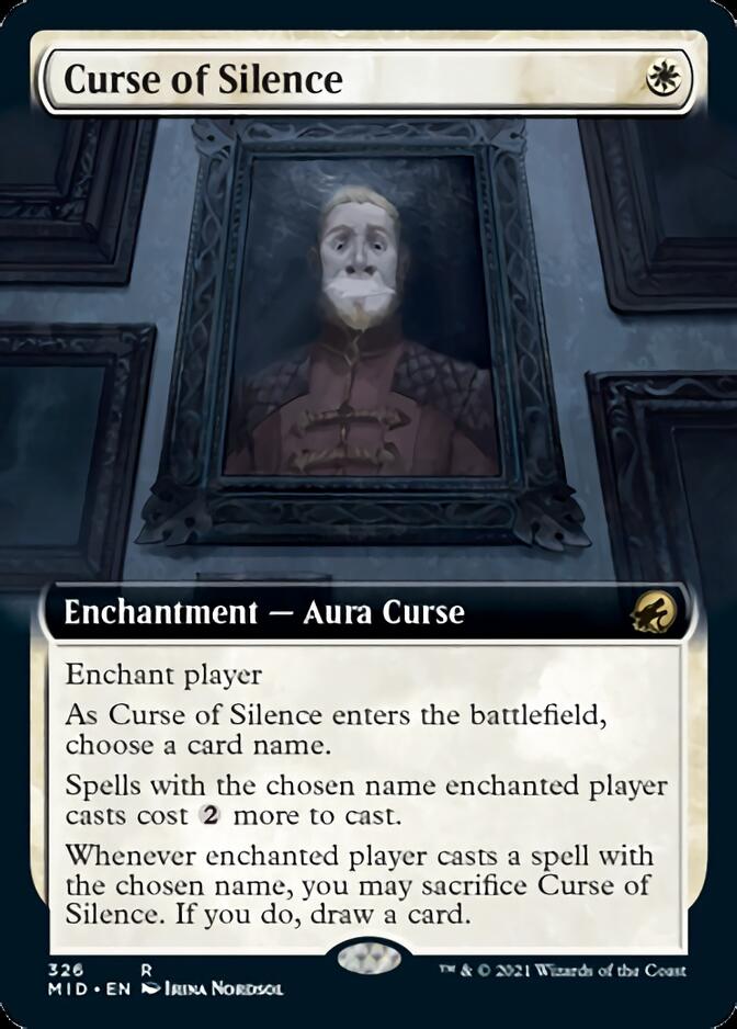 Curse of Silence (Extended Art) [Innistrad: Midnight Hunt] | Gam3 Escape